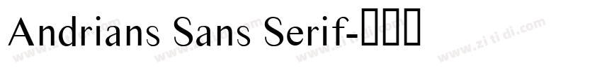 Andrians Sans Serif字体转换